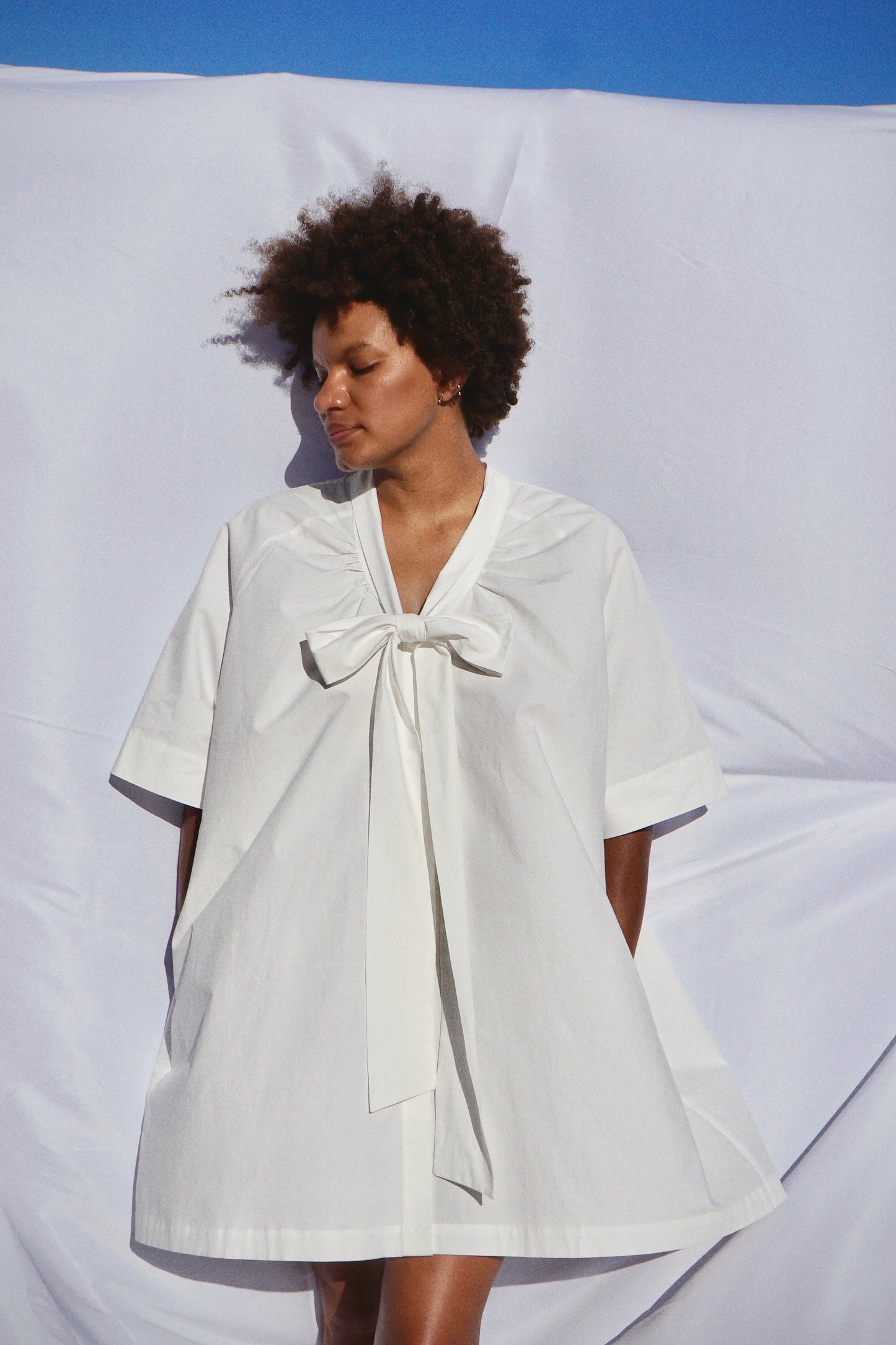PUSSY BOW TUNIC