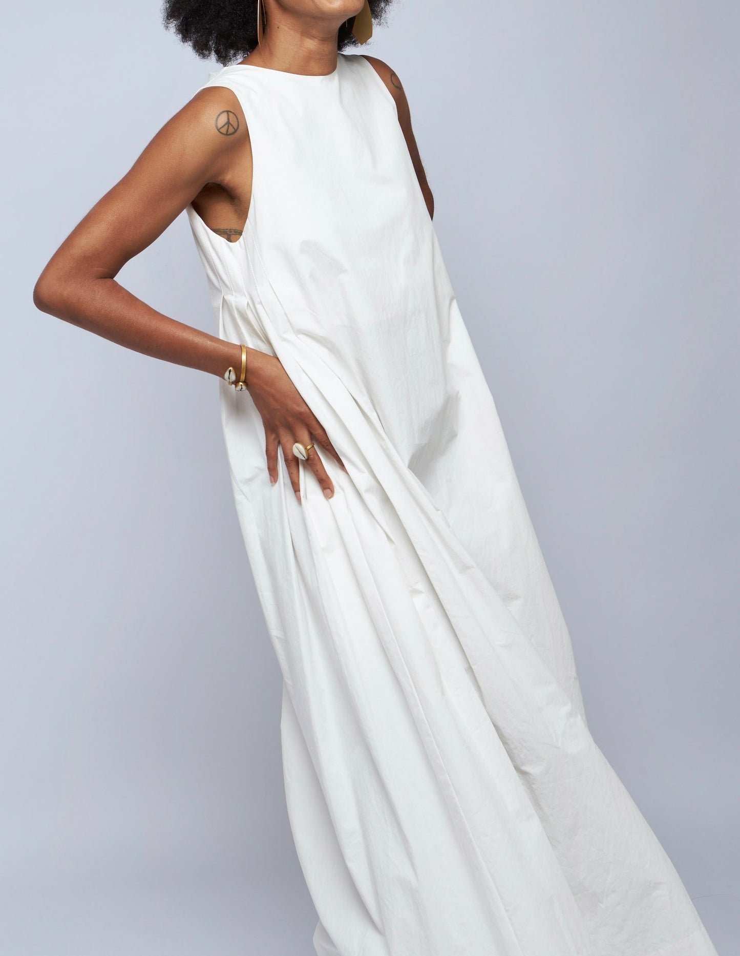 SIDE PLEATED DRESS