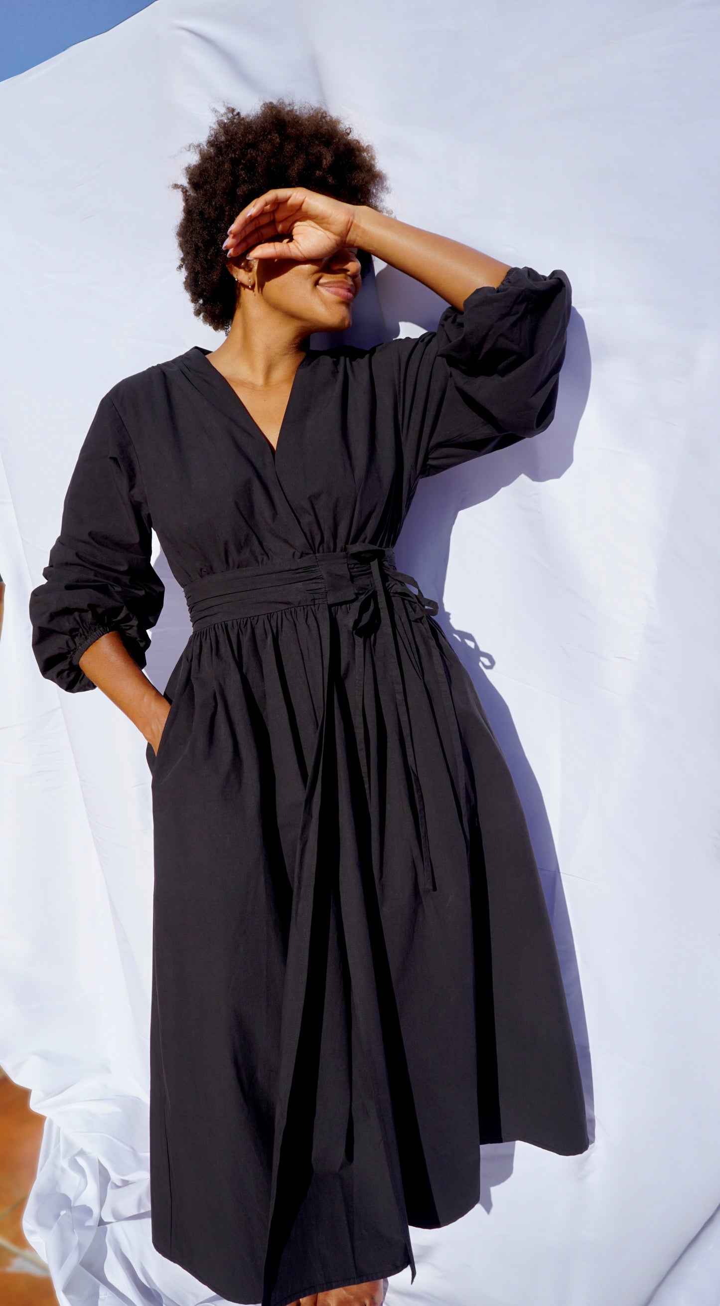 ESSENTIAL WRAP DRESS