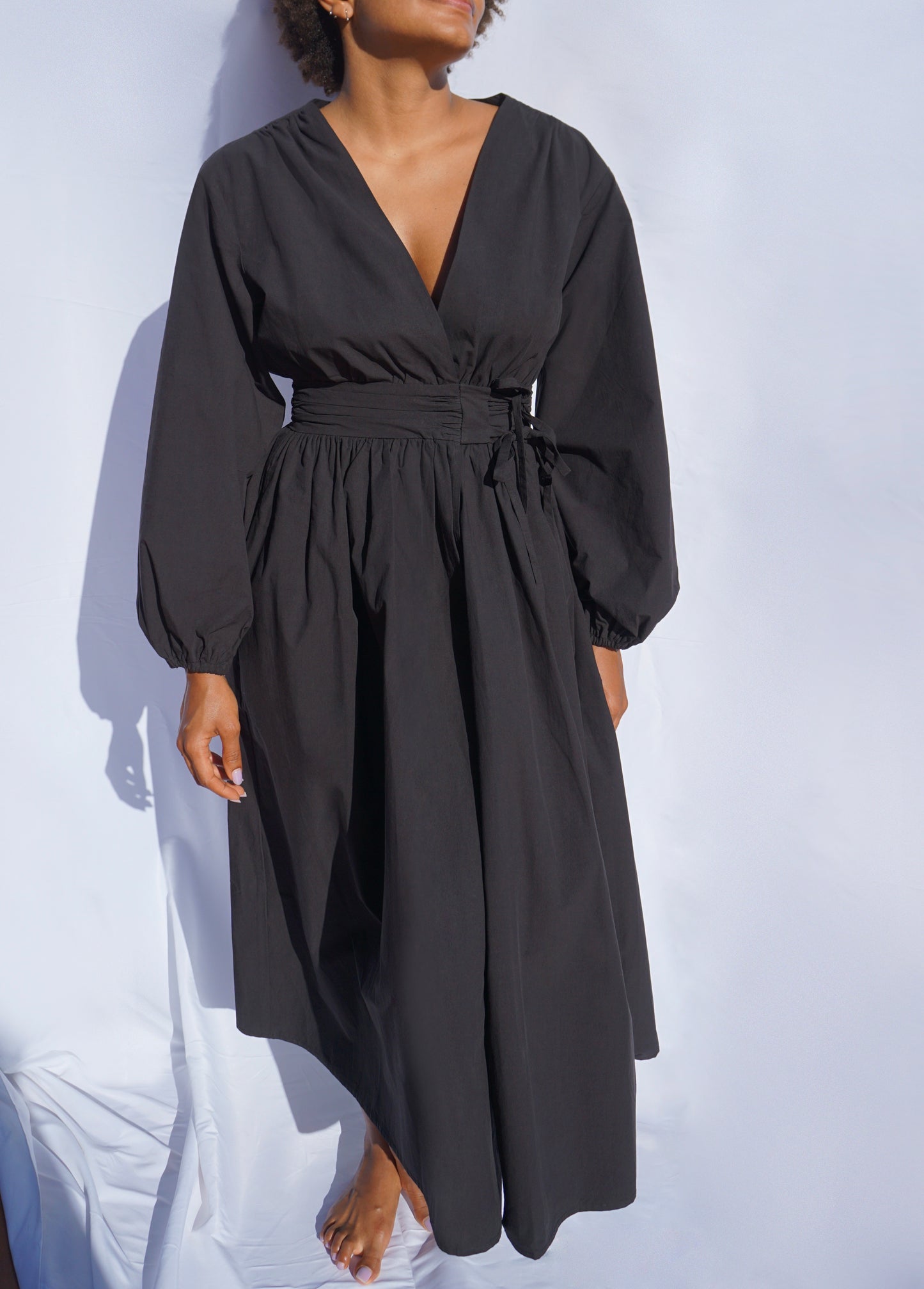 ESSENTIAL WRAP DRESS